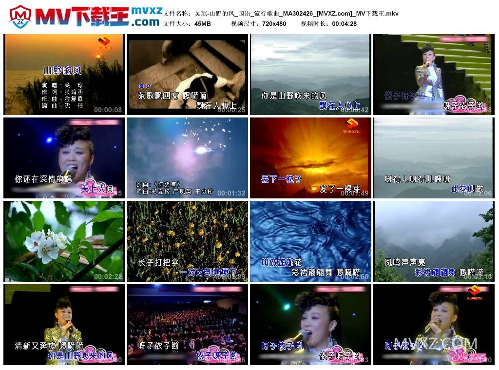 吴琼-山野的风_国语_流行歌曲_MA302426